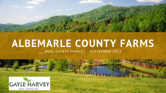 Market Report_September 2018 for Albemarle County, Virginia Farms